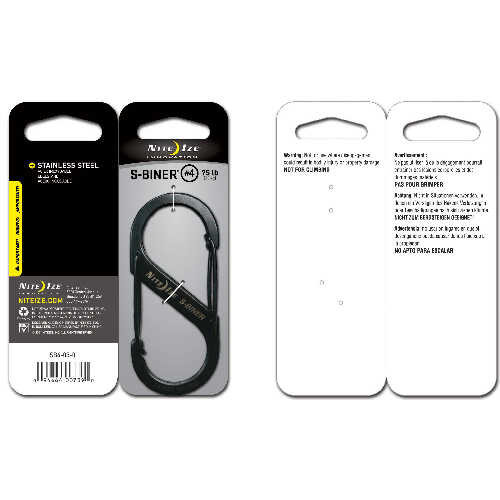 Nite Ize Dual Carabiner, stainless steel with dual spring gates, essential for securing keys, gear, and more.