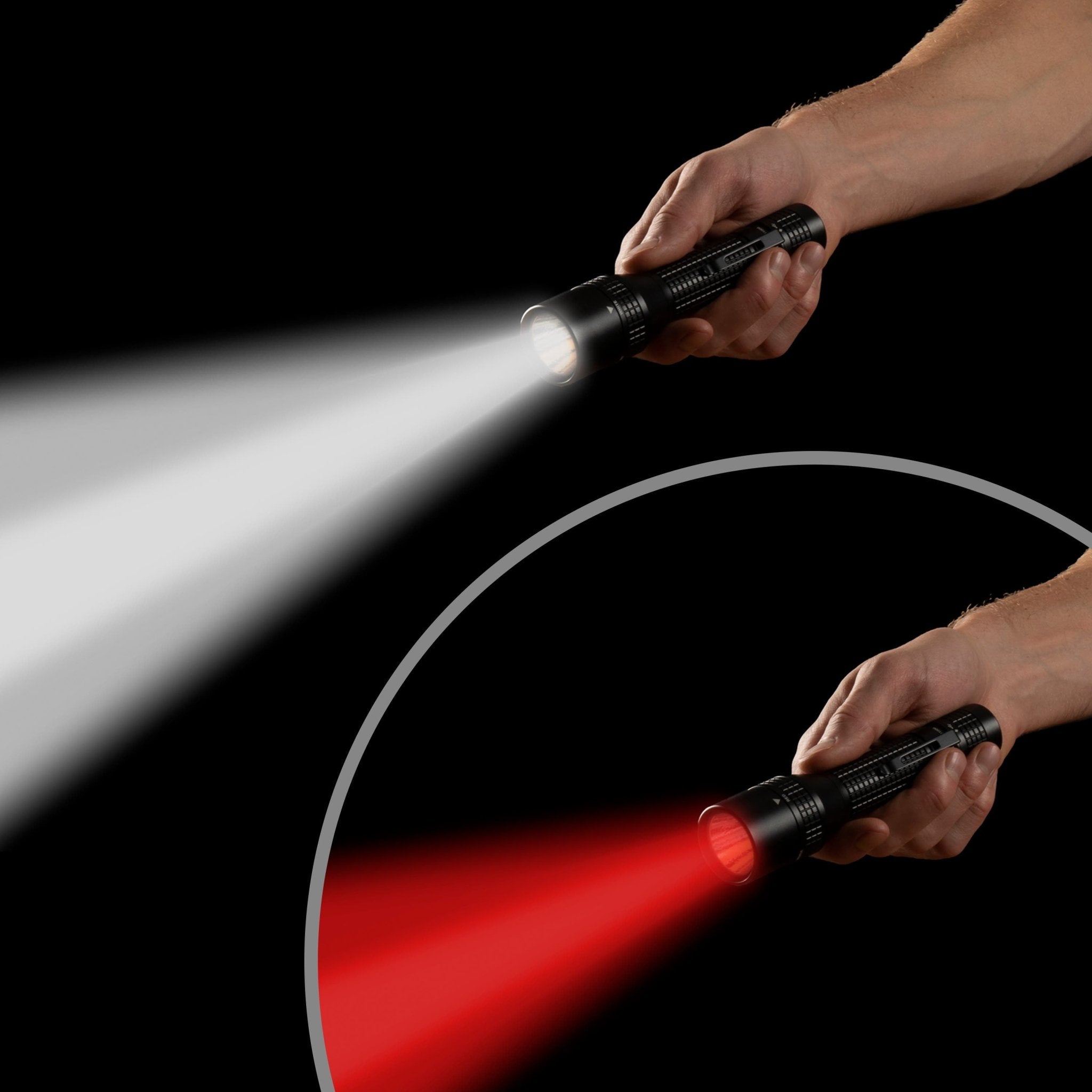 Nite Ize INOVA® T8R® Dual Color Rechargeable Tactical Flashlight T8RA-01-R8 - WCUniforms