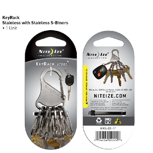 Nite-Ize KeyRack Steel S-Biner KRS-03-01 - WCUniforms