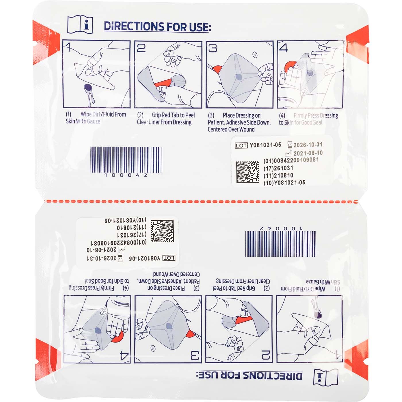 North American Rescue HyFin Vent Compact Chest Seal Twin Pack | 10 - 0042 - WCUniforms