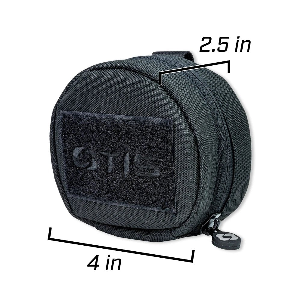 Otis FG-410 black soft carrying case with 4-inch width and 2.5-inch depth measurements