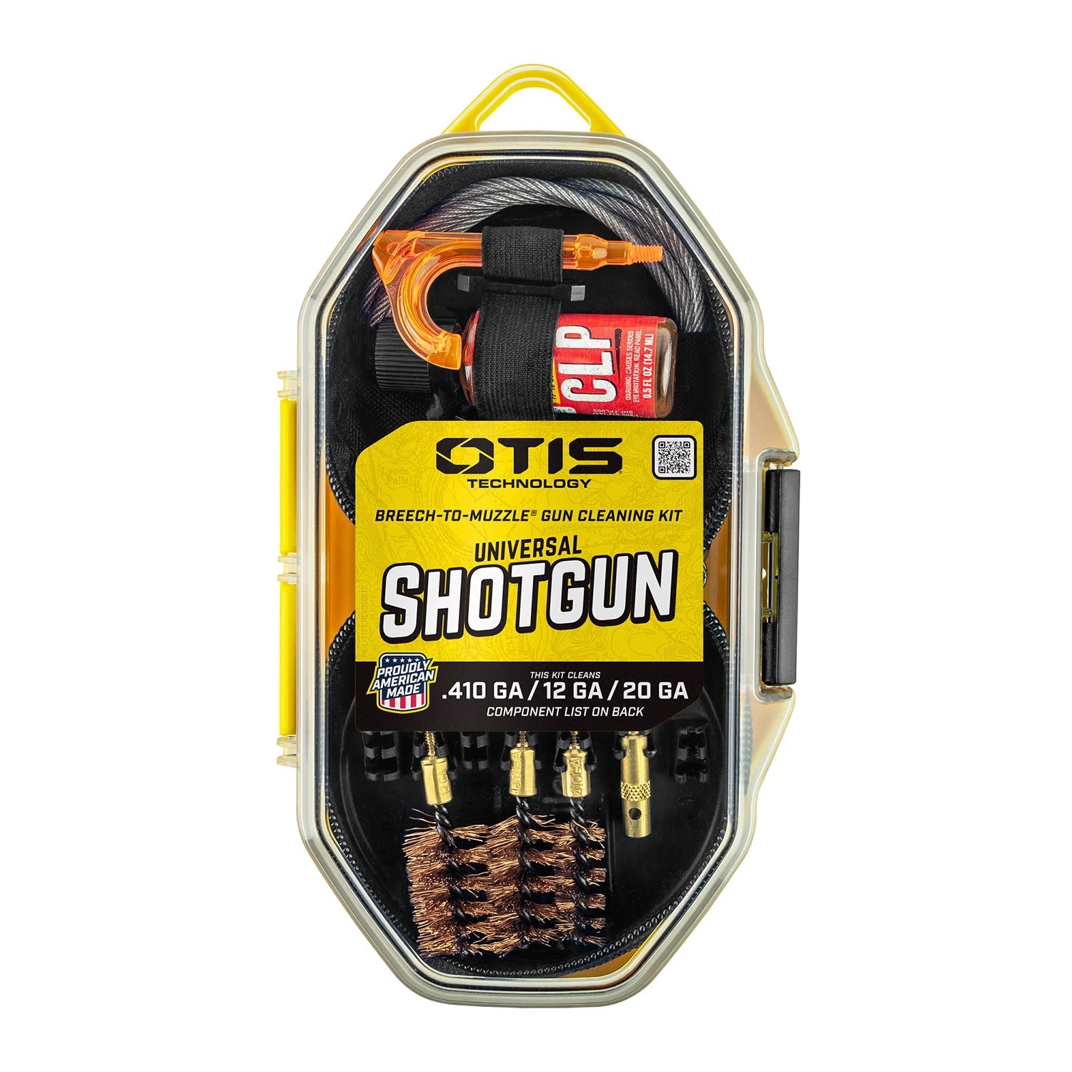 Otis Technology FG-410 Universal Shotgun Cleaning Kit in retail packaging for .410, 20 and 12 gauge