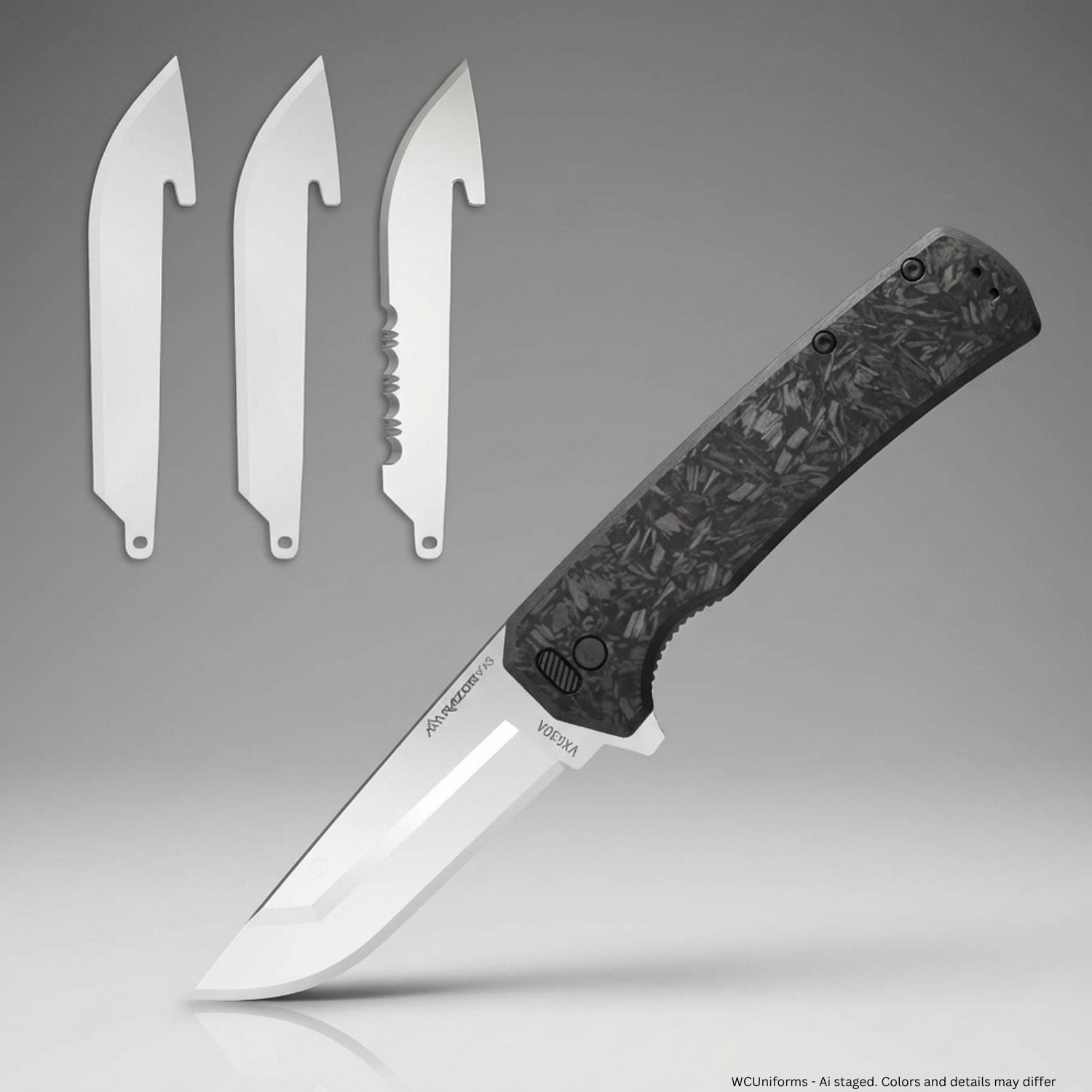 Outdoor Edge Razor VX® 5 Knife Forged Carbon & G10 | VX530A - WCUniforms