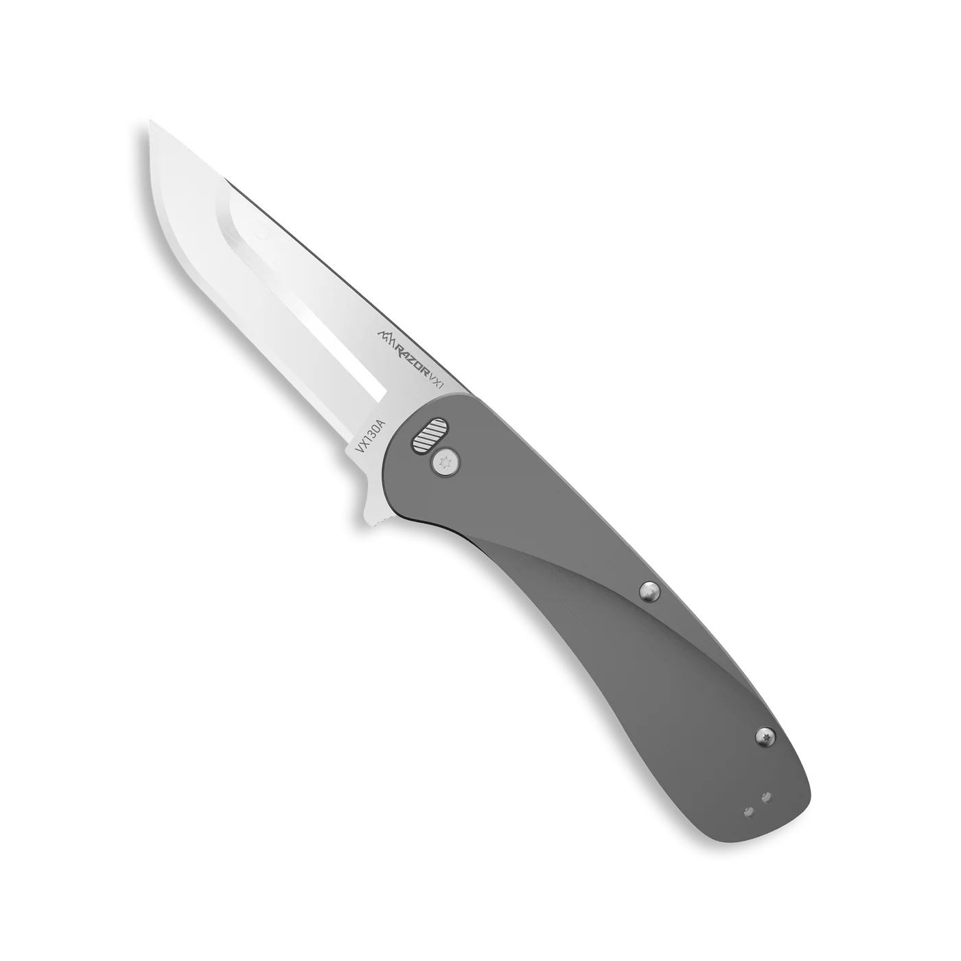 Outdoor Edge Razorvx1 Knife featuring a premium anodized aluminum handle and smooth blade deployment for everyday carry.