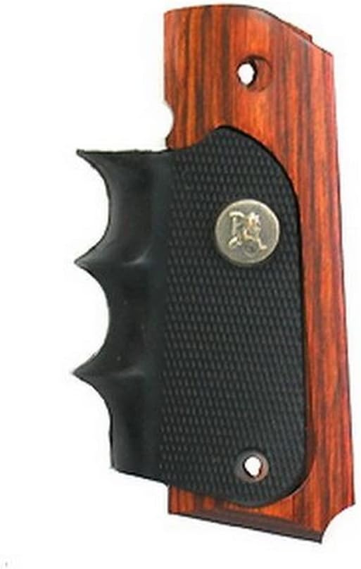Pachmayr American Legend Colt 1911 Grips with Finger Grooves Wood in Rosewood or Charcoal - WCUniforms