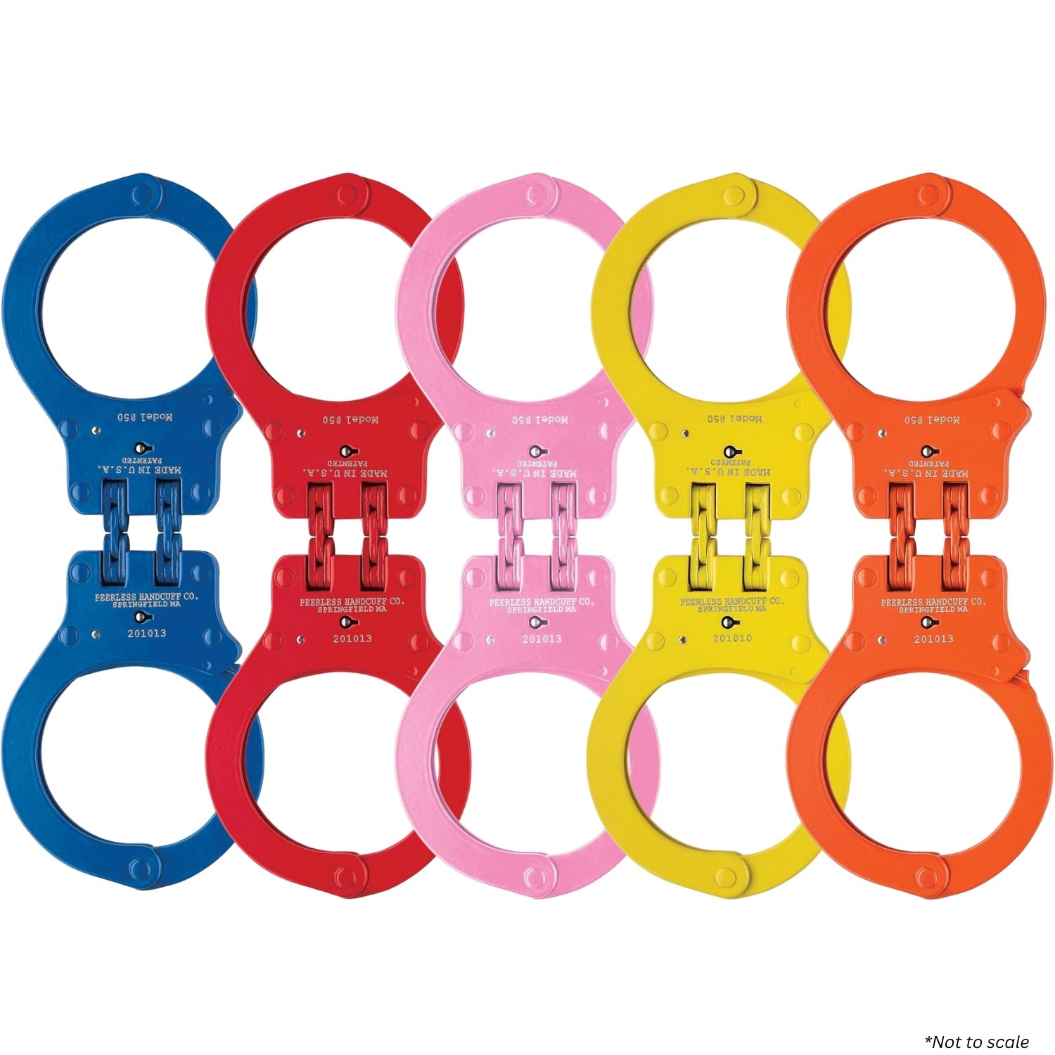 Peerless Handcuff Company 850C Colored Hinged Handcuff - WCUniforms
