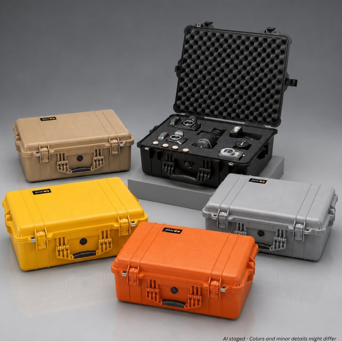 Pelican 1600 Protector Case wheeled watertight hard case with retractable handle model 1600