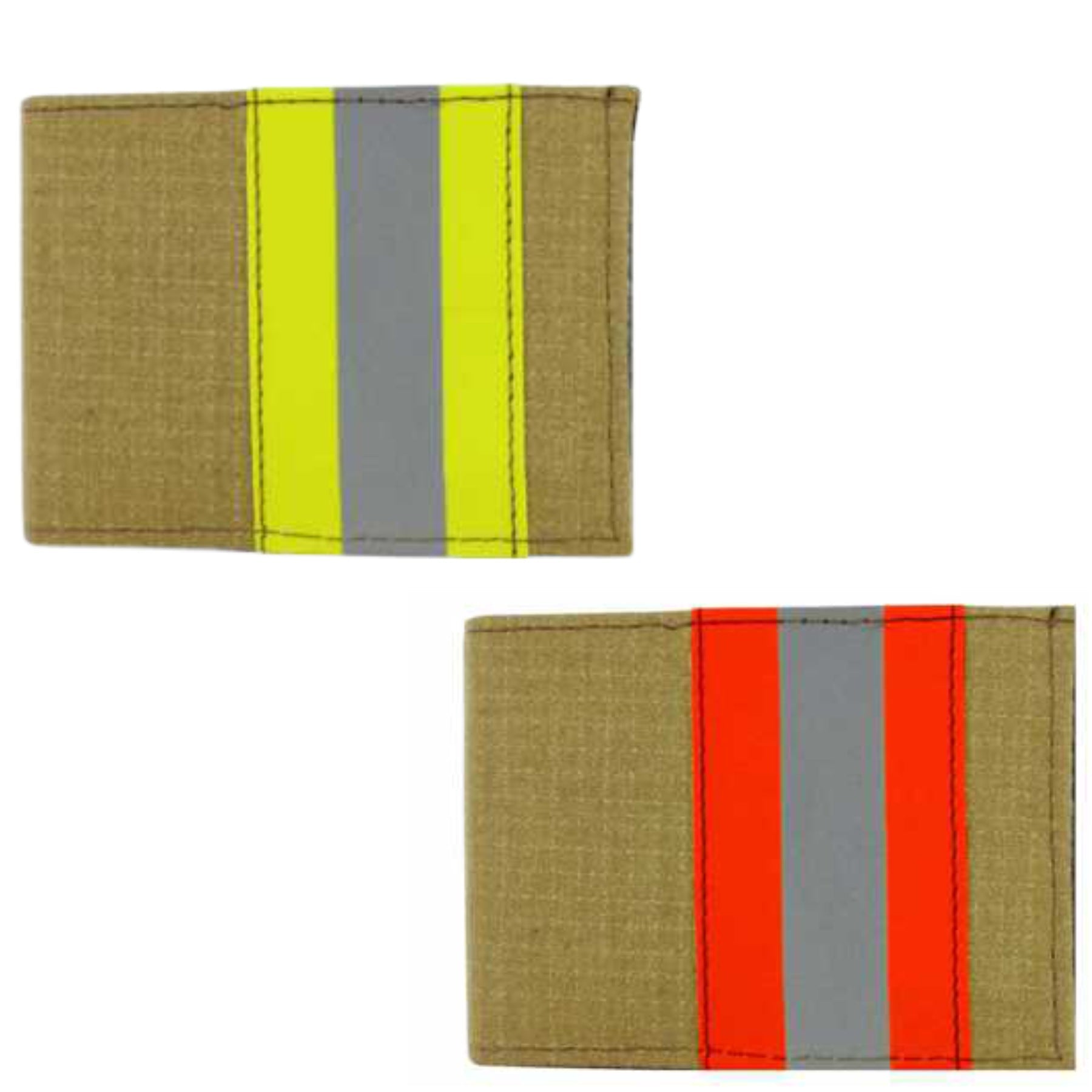 Perfect Fit Firefighter Gold Matrix Bifold Credit Card Wallet - WCUniforms
