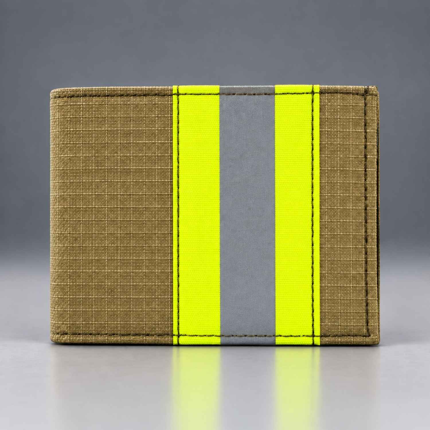 Perfect Fit Firefighter Gold Matrix Bifold Credit Card Wallet - WCUniforms