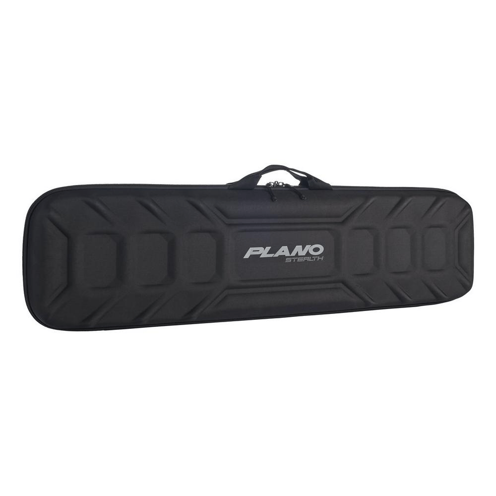 Plano Stealth EVA Long Gun Case in black with structured design and handle for portable firearm storage.