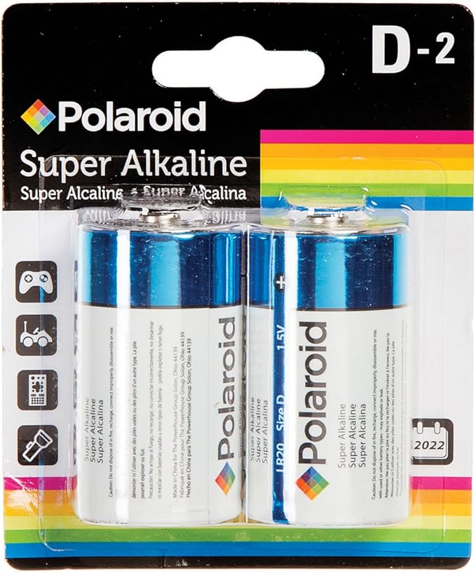 Polaroid 2-Pack D Cell 27084 - WCUniforms