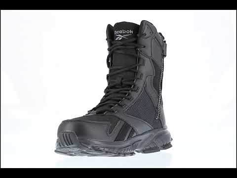 Bota táctica Reebok Hyperium Tactical de 8'' con puntera suave - Negro RB6655