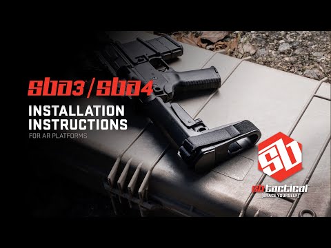 SB Tactical SBA4™ 5-Position Adjustable - Black, FDE, OD Green, or Gray