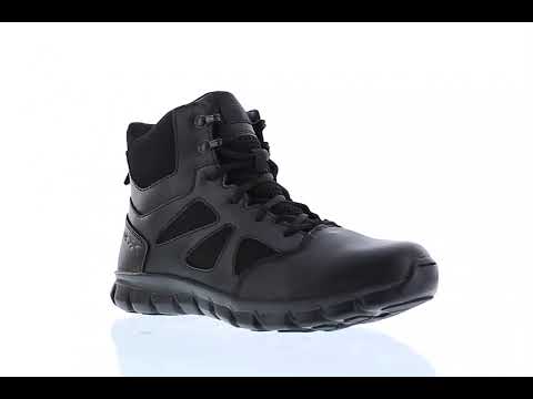 Bota Reebok Sublite Cushion Tactical 6'' con puntera suave - Negro RB8605