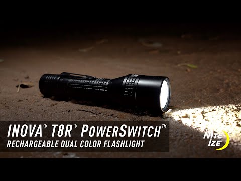 Nite Ize INOVA® T8R® Dual Color Rechargeable Tactical Flashlight T8RA-01-R8