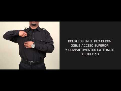 Elbeco Women's TexTrop2 Long-Sleeve Uniform Shirt Z9310LCN (Black)