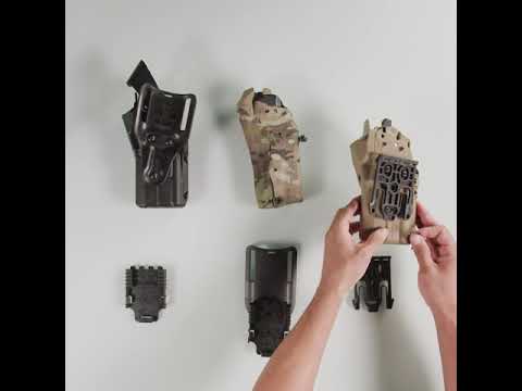 Safariland Modelo 6004-19 Horquilla de funda con sistema de bloqueo rápido (QLS 19)