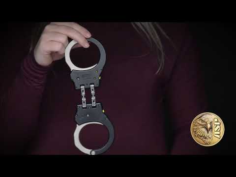 Video snapshot of ASP Identifier Ultra Plus Hinged Handcuffs Pink, Yellow, or Gray 5607