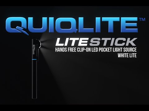 Commercial video about the QuiqLite LiteStick Hands-Free LED Pocket Light for First Responders