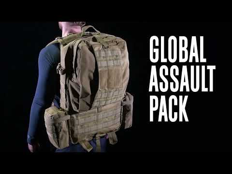 Rothco Global Assault Tactical Backpack Black 23510