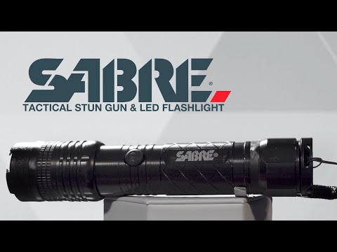 Pistola paralizante táctica Sabre con linterna LED S-3000SF