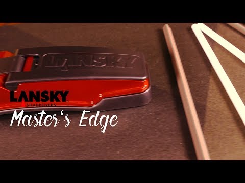 Video about Lansky 5 Rod Master's Edge Multi-Angle Ceramic Knife Sharpener MEDGE1 UPC 080999020142