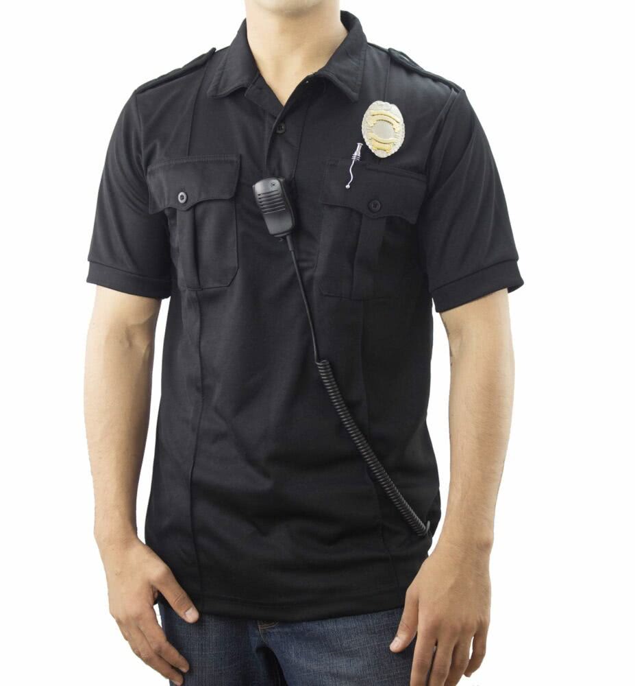 Pro-Dry Uniform Polo Shirt with Two Pockets – Black, 5XL -