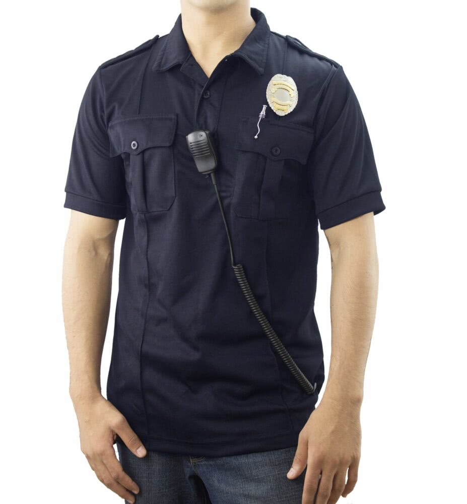 Pro-Dry Uniform Polo Shirt with Two Pockets &#8211; Navy Blue, S -