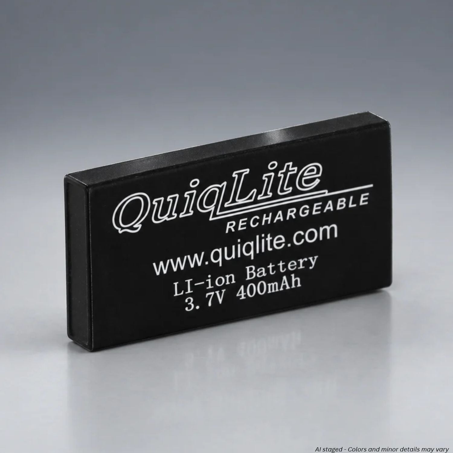 Quiqlite Q-XLB rechargeable 3.7V 400mAh lithium-ion replacement battery for QuiqliteX and QuiqliteX2 flashlights