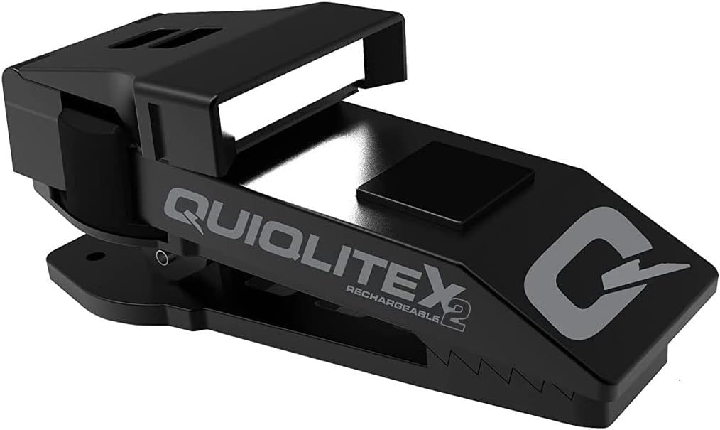 QuiqLite X2 USB Rechargeable Aluminum Housing 20 - 200 Lumens White/Red or White/White - WCUniforms
