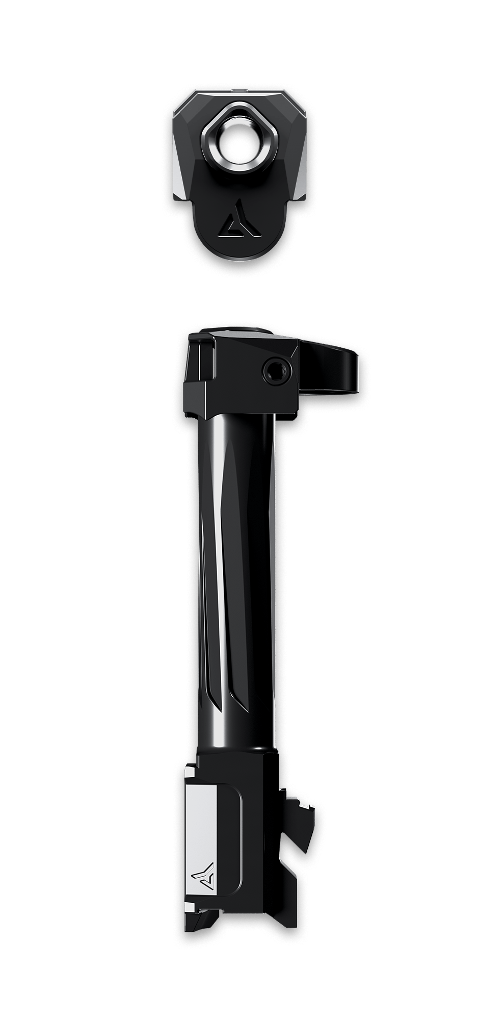 Radian AFTERBURNER (GEN5) micro compensator showcasing its sleek design and INTRA-LOK mounting system.