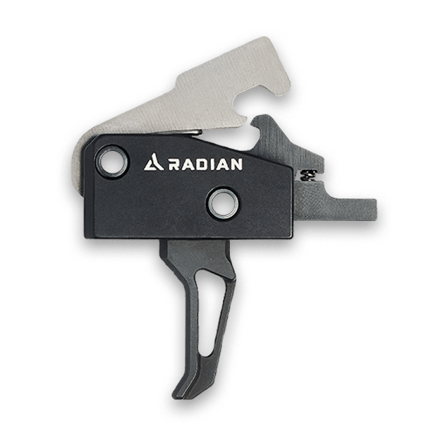 Radian Vertex-FB Trigger showcasing ergonomic design and forward positioning for improved trigger control and accuracy.