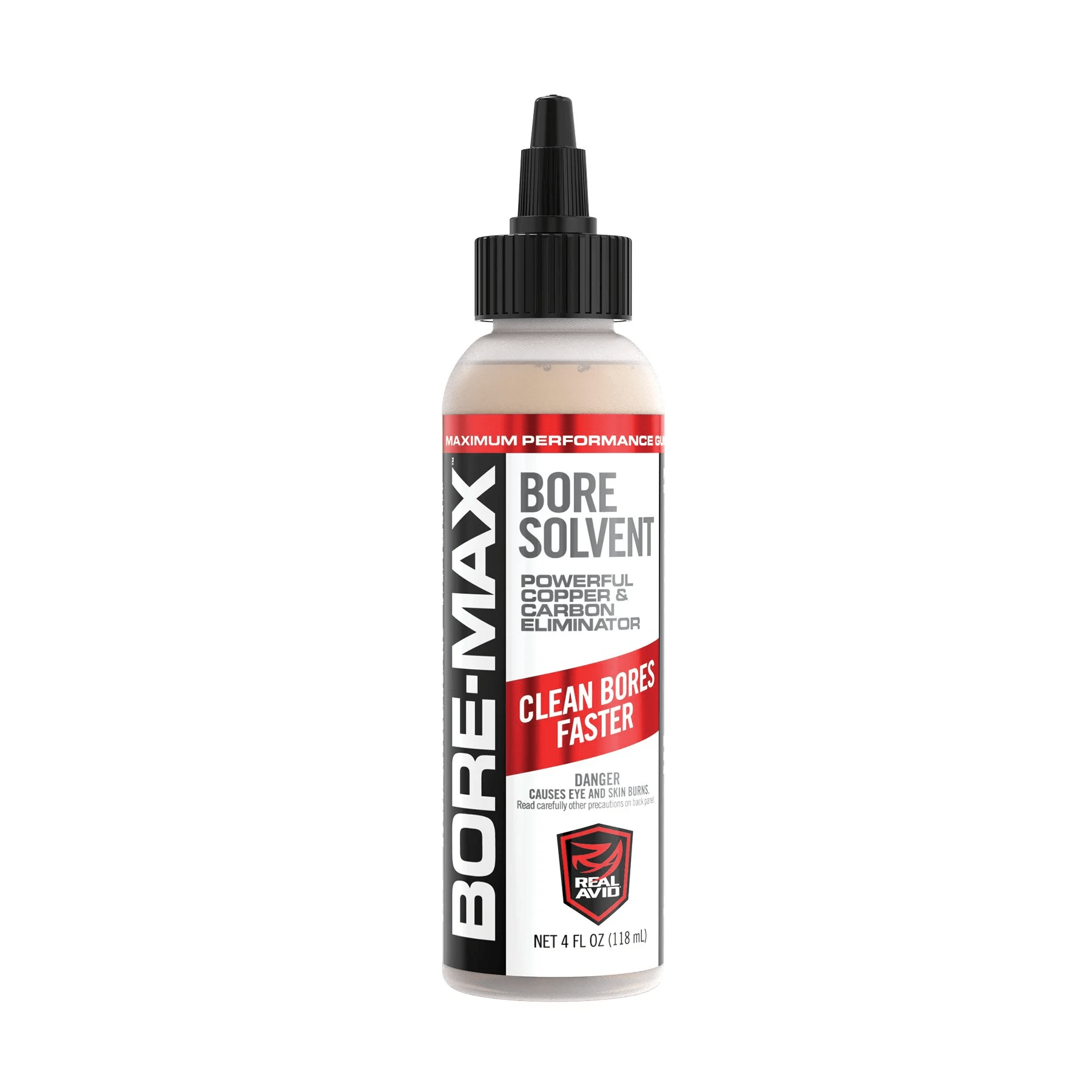 Real Avid Bore-Max® Bore Solvent 4 oz Squeeze Bottle AVBMBS4L - WCUniforms
