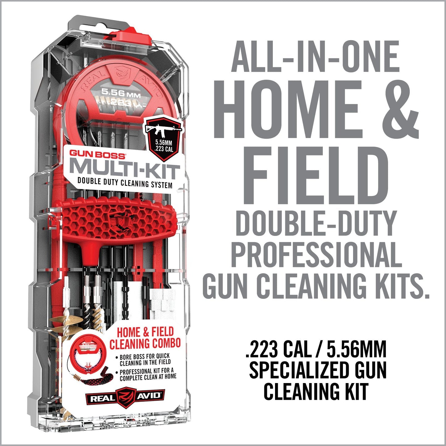 Real Avid Gun Boss® Multi-Kit .22, .223, .243, .270, .280, .30, .308, .357,.38 cal - WCUniforms