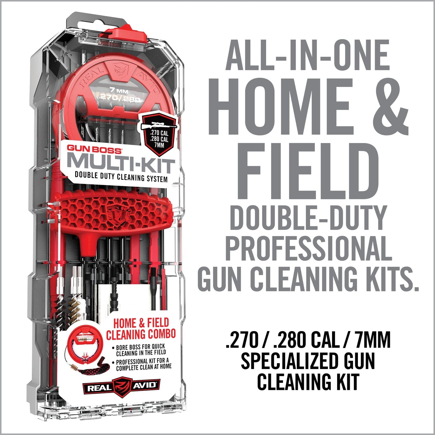 Real Avid Gun Boss® Multi-Kit .22, .223, .243, .270, .280, .30, .308, .357,.38 cal - WCUniforms