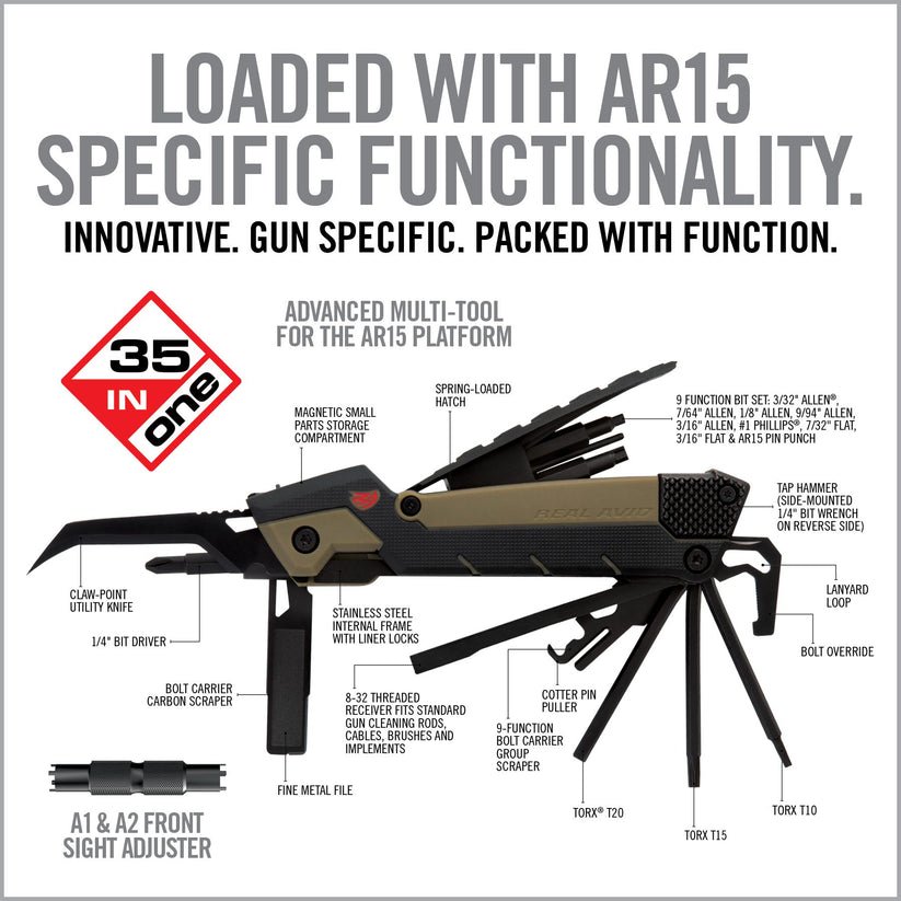 Real Avid Gun Tool Pro® - AR15 AVGTPROAR - WCUniforms