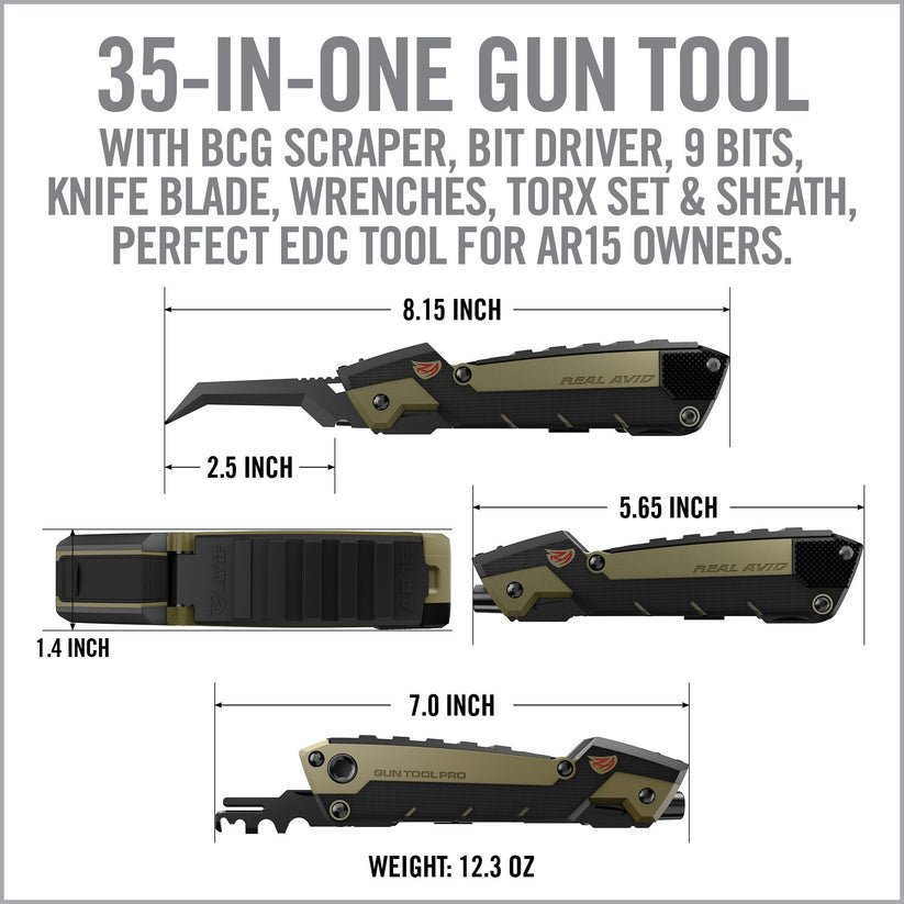 Real Avid Gun Tool Pro® - AR15 AVGTPROAR - WCUniforms