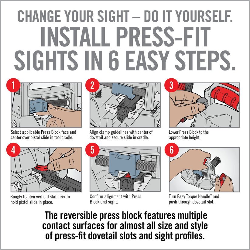 Real Avid Master Sight Pusher® AVMSP – Pistol Sight Tool - WCUniforms