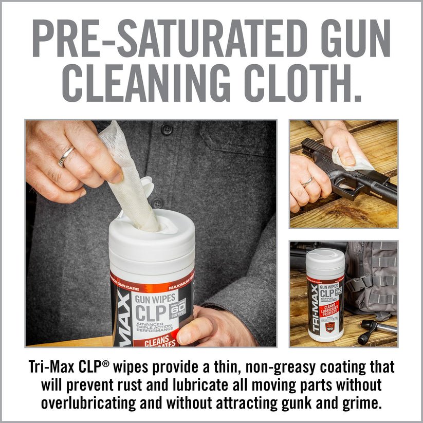 Real Avid TRI-MAX CLP Gun Wipes - Canister AVCLPW-C60 - WCUniforms