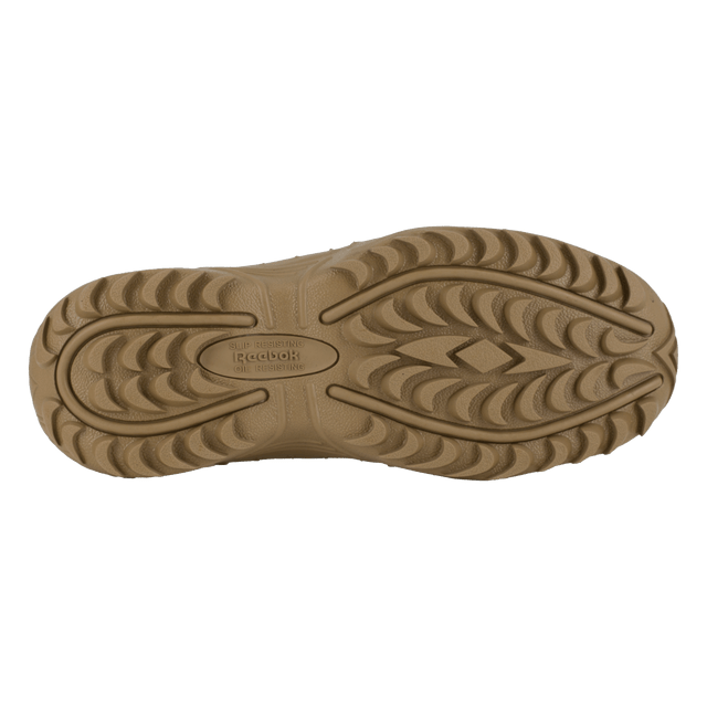 Brown shoe sole with Reebok logo on a white background