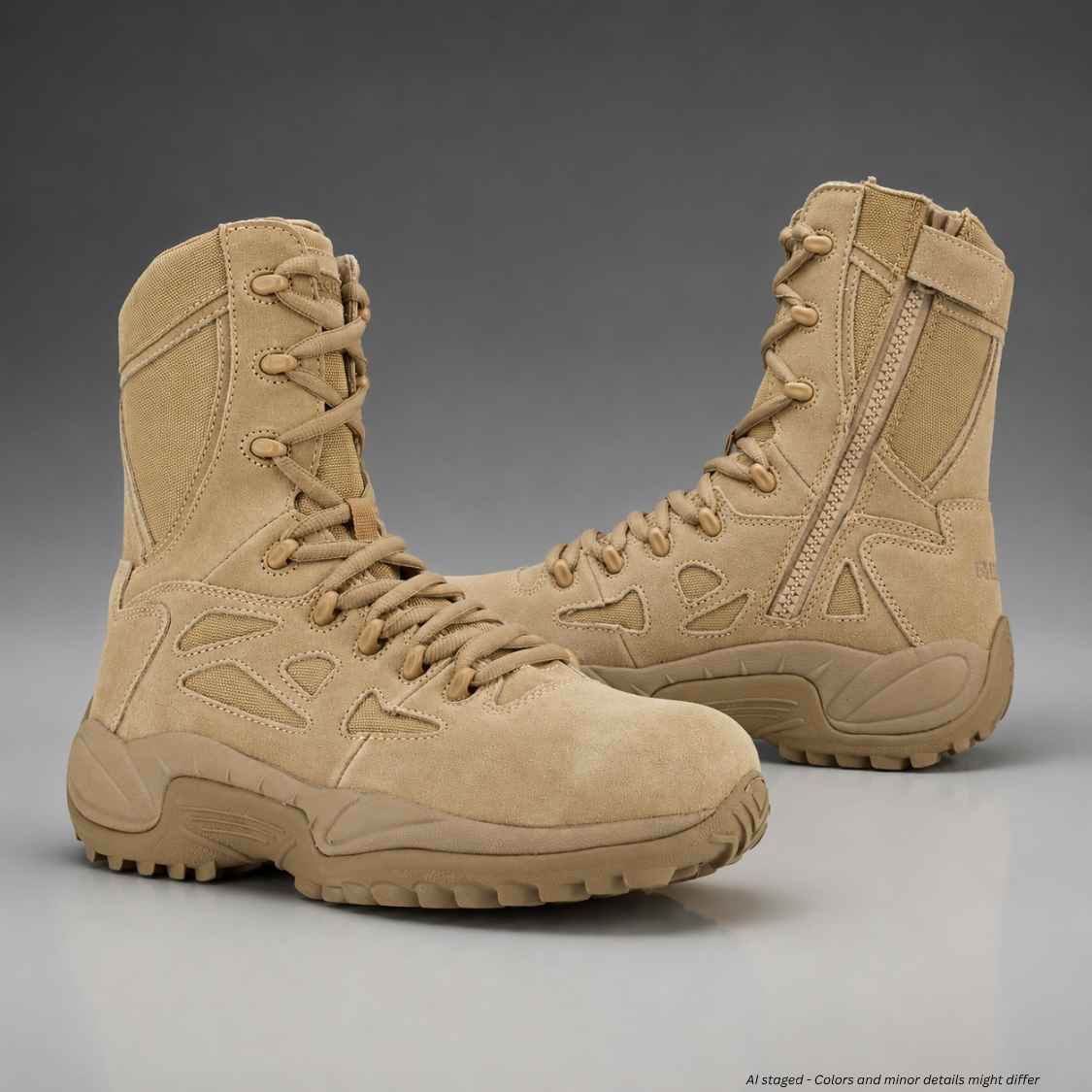 Reebok Rapid Response 8'' Stealth Boot w/ Composite Toe Desert Tan | RB8894 - WCUniforms