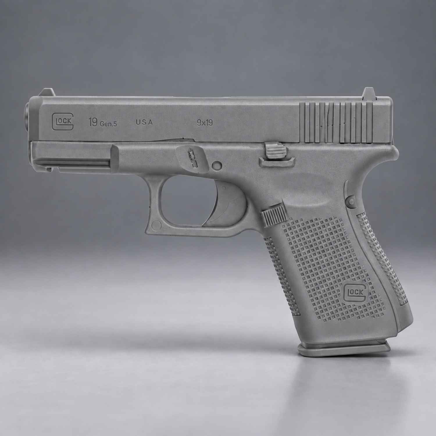Ring's BlueGuns Glock 19/23/32 Gen 5 inert training replica in cool gray, model FSG19G5CG