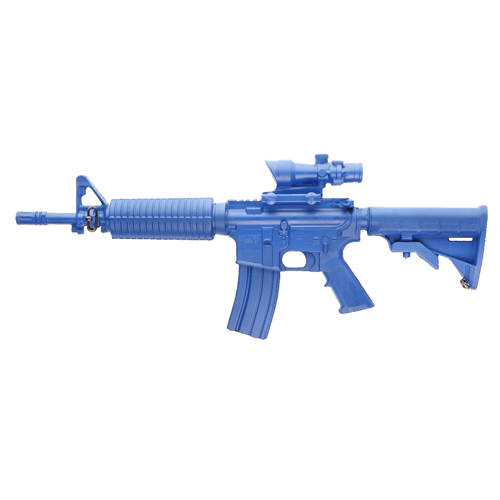 Ring's BlueGuns M4 Commando training replica with flat top receiver and ACOG sight