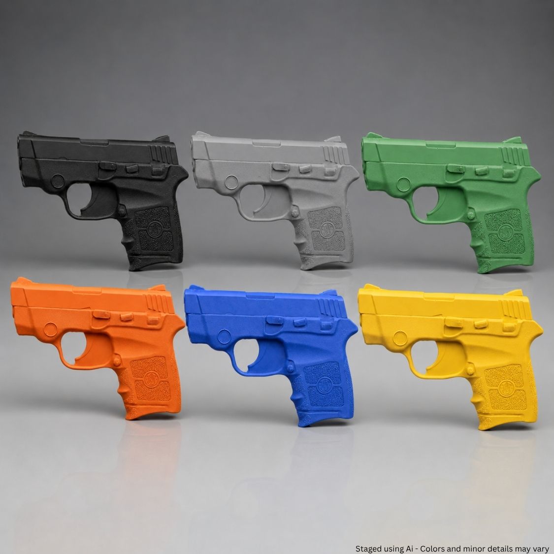 Blue Training Guns By Rings Smith & Wesson Bodyguard .380 | FSBG380 on a gray background