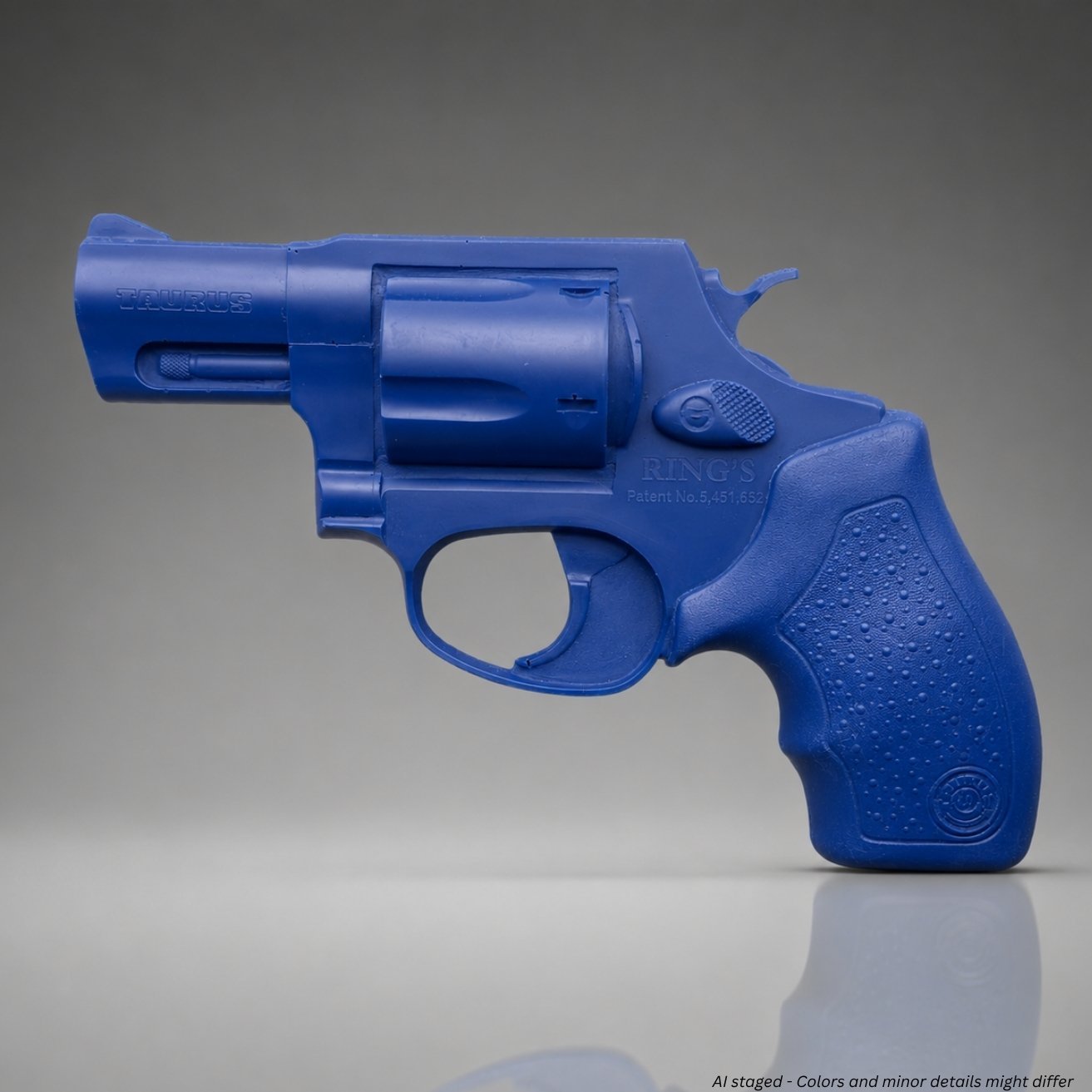 Ring's BlueGuns Taurus M85 Training Gun FSM85 in blue, non-functional replica revolver