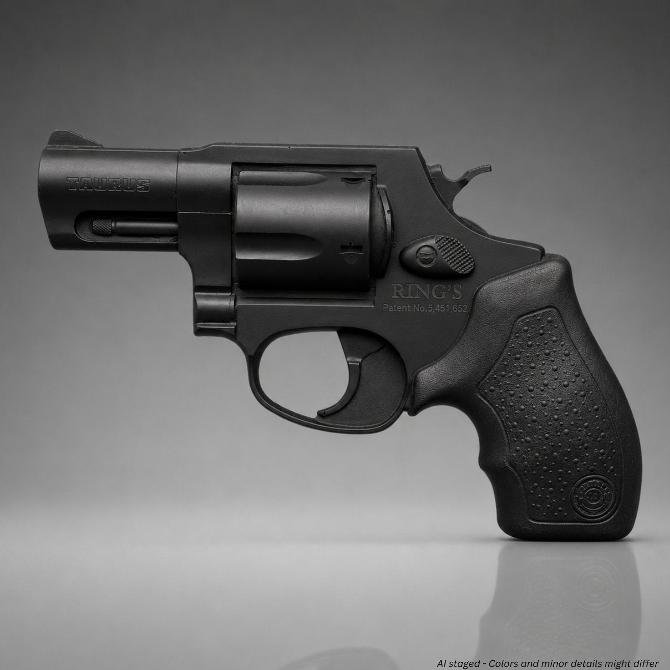 Ring's BlueGuns Taurus M85 Training Gun FSM85 in black, non-functional replica revolver