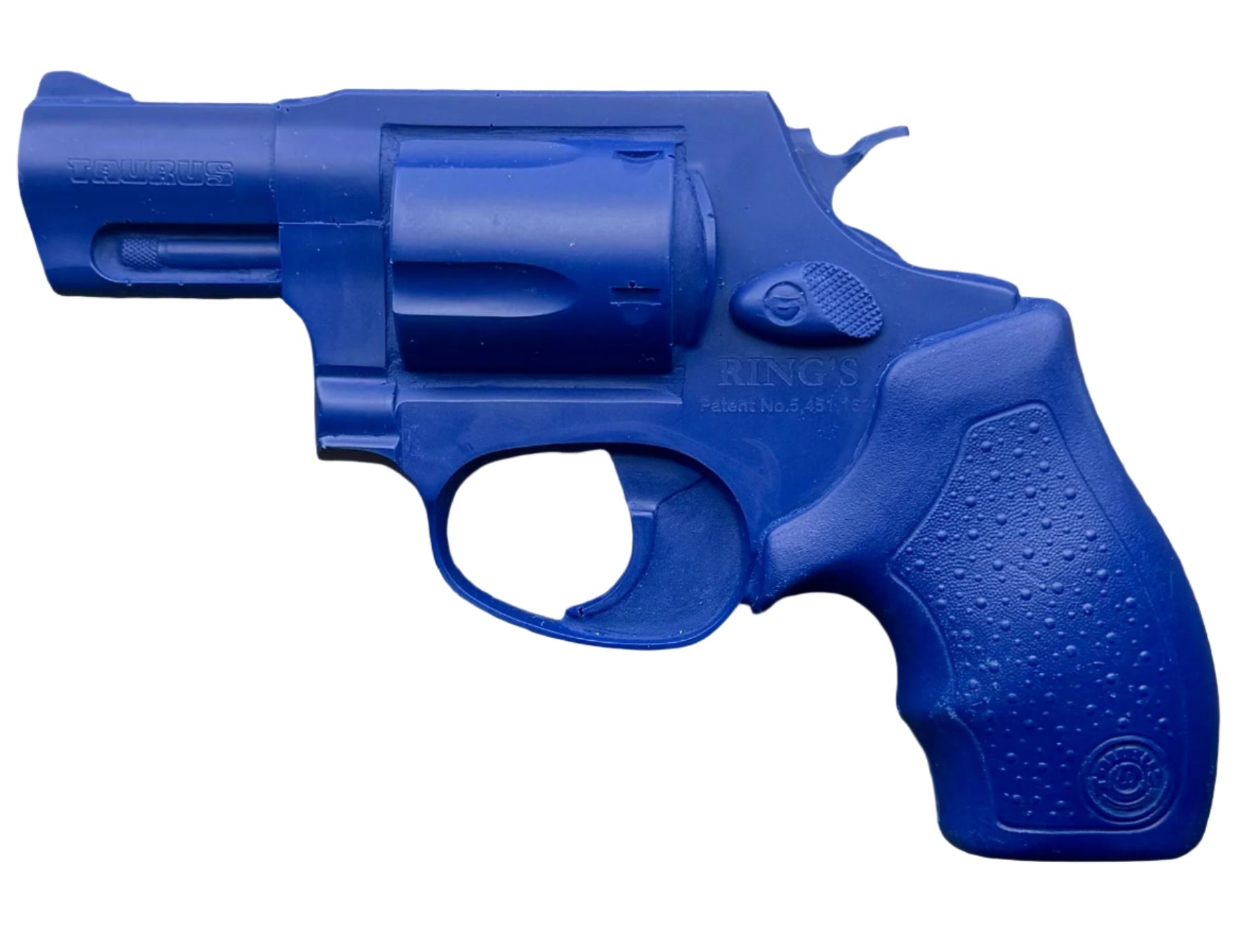 Ring's BlueGuns Taurus M85 Training Gun, solid blue replica revolver for law enforcement and firearms training