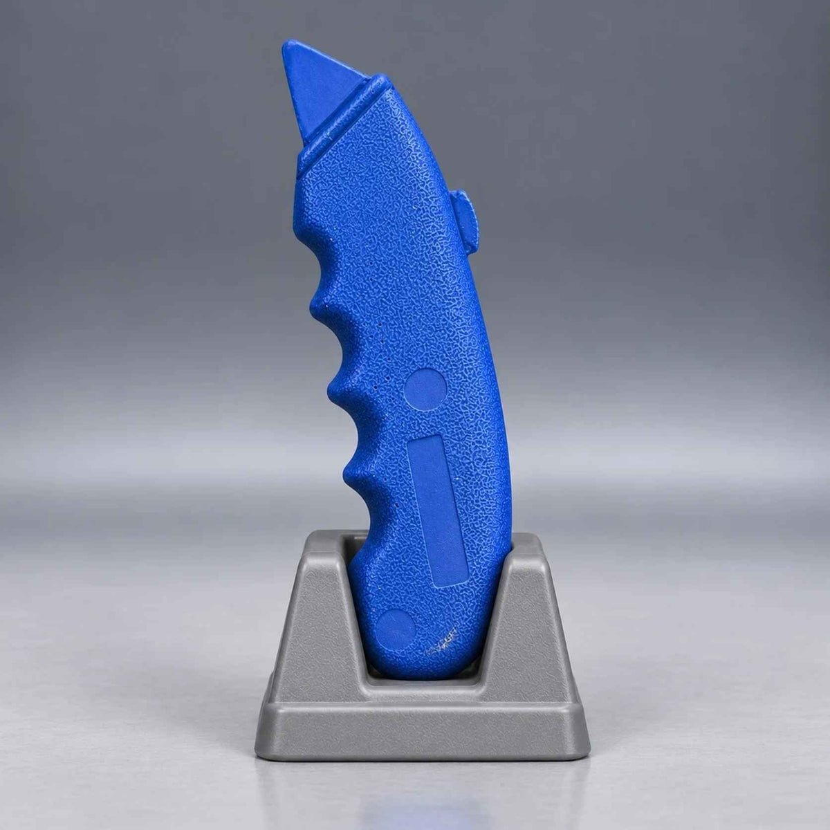 Blue Ring's BlueGuns box cutter replica with molded blade, thumb slide, and finger grooves