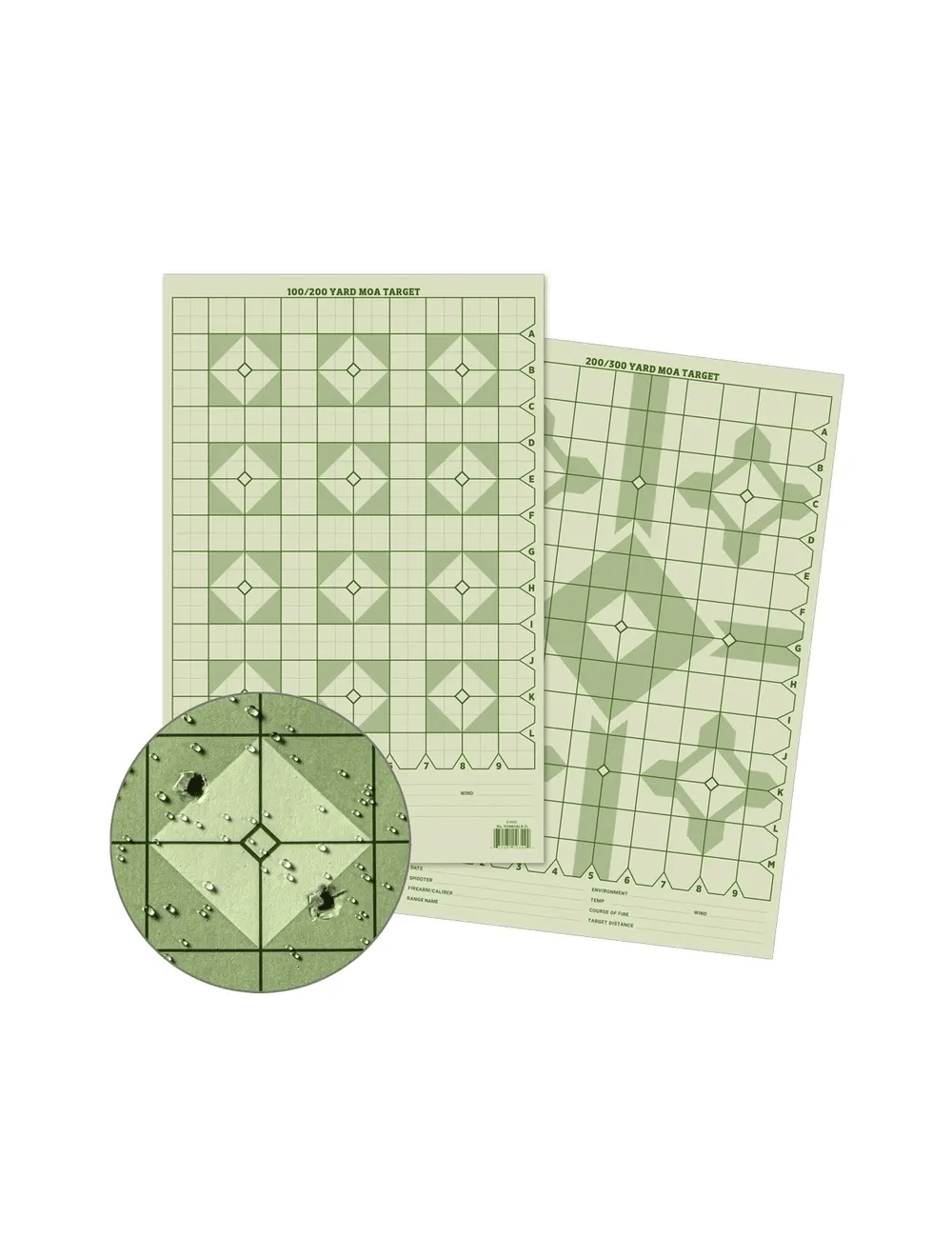 Rite in the Rain Precision Distance Diamond MOA Shooting Target - 11x17 - WCUniforms