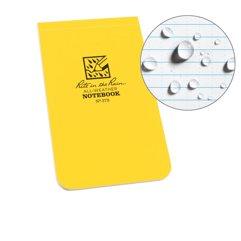 Rite in the Rain Soft Cover Top Bound Notebook - 3.25 x 5.25 378 - WCUniforms